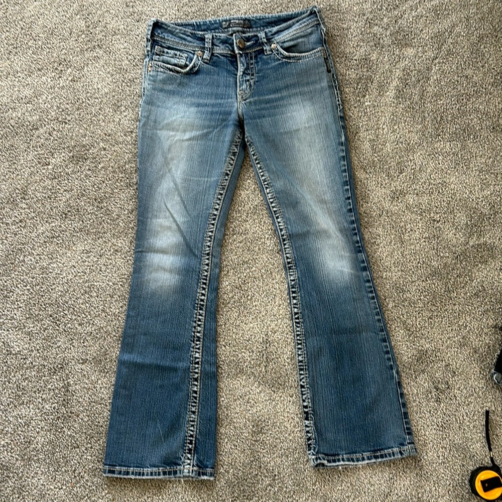 Silver jeans